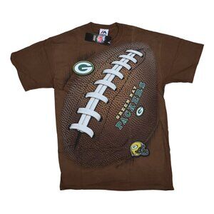 Green Bay Packers NFL Football Liquid Blue Touchdown Crew Neck Men's T-Shirt NWT